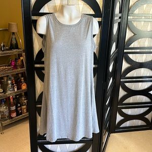 Lava Gray Pull On Sleeveless Casual Dress with Pockets. Brand New with Tags.